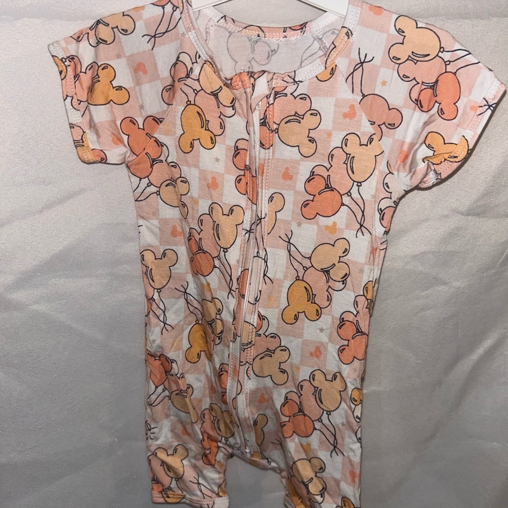 Mickey Balloons Bamboo shortie with 2-way Zipper